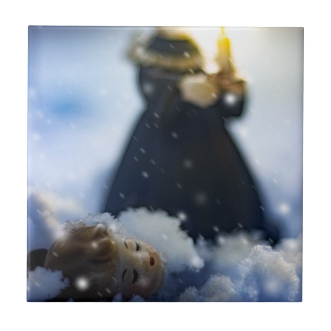 Porcelain in Snow X Tile (Front)