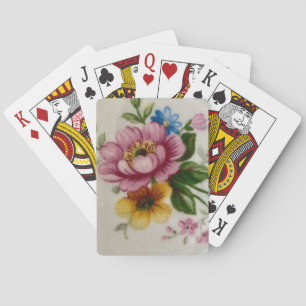 Porcelain Inspired Floral Playing Cards