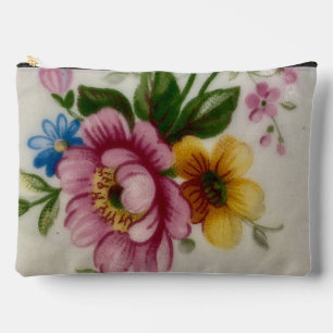 Porcelain Inspired Floral Print Cut Sew Bag