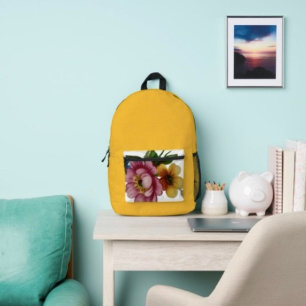 Porcelain Inspired Floral Printed Backpack