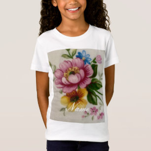 Porcelain Inspired Floral T-Shirt