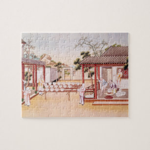 Porcelain Making (w/c on paper) Jigsaw Puzzle