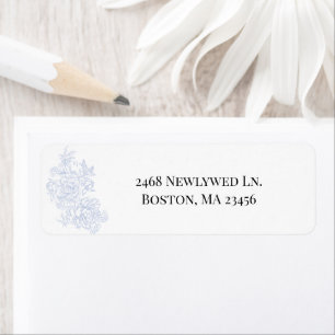 Porcelain Meadow Chinoiserie Return Address Labels