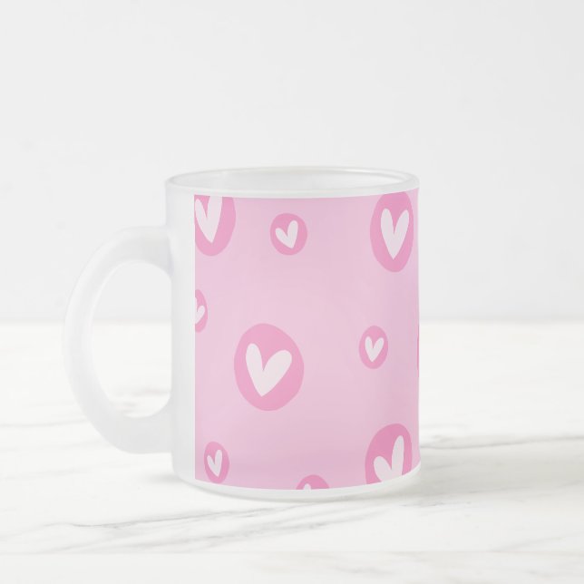 Porcelain Mug with Hearts (Left)