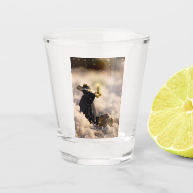 Porcelain Nights V Shot Glass (Front)
