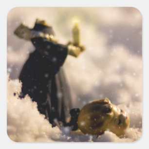Porcelain Nights V Square Sticker