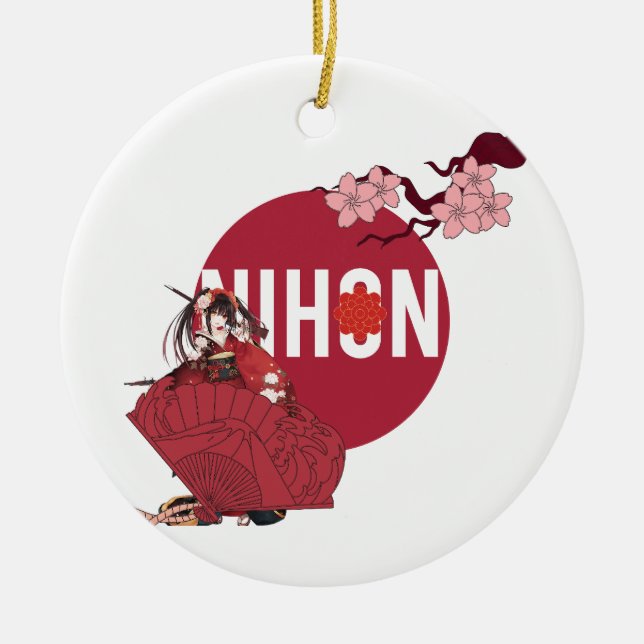 Porcelain Pitcher Ceramic Tree Decoration (Front)