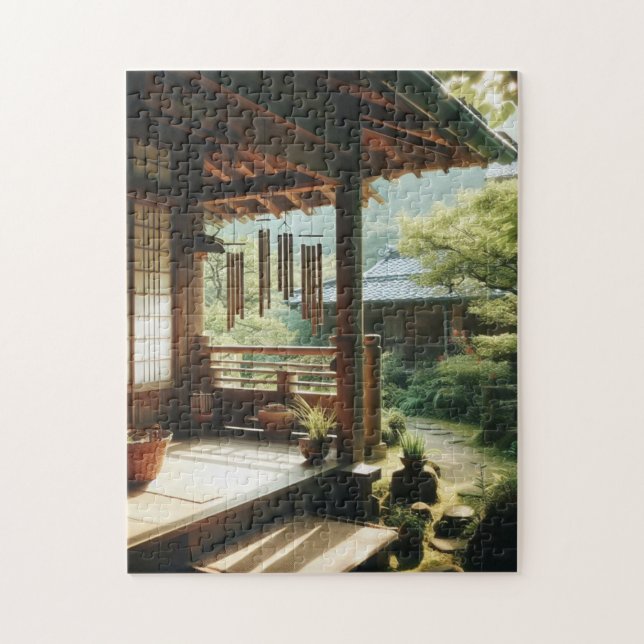 Porch and Garden – Peaceful Japan Puzzle (Vertical)