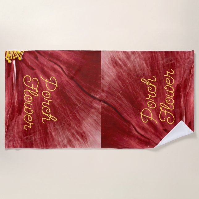 Porch Flower / Original / Beach Towel (Front)
