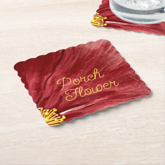 Porch Flower / Original / Paper Coaster (Angled)