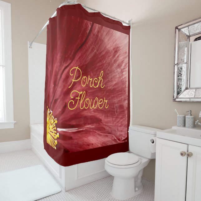Porch Flower / Original / Shower Curtain (In Situ)