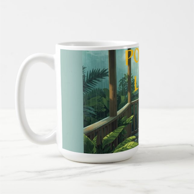 PORCH LIFE RAINY DAY COFFEE MUG (Left)
