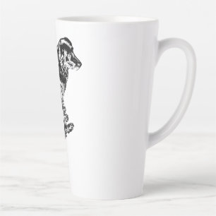 Porch-Light Outline — Retriever Latte Mug