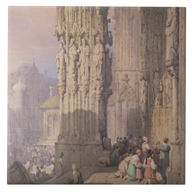 Porch of Regensburg Cathedral Tile (Front)