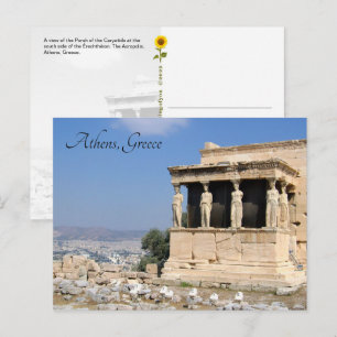 Porch of the Caryatids, Athens, Greece - postcard