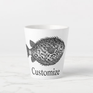 Porcupine blowfish Thunder_Cove Latte Mug