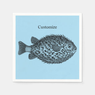 Porcupine blowfish Thunder_Cove Napkin
