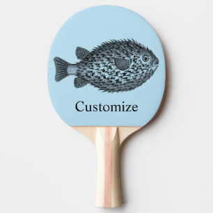 Porcupine blowfish Thunder_Cove Ping Pong Paddle