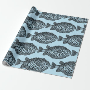 Porcupine blowfish Thunder_Cove Wrapping Paper