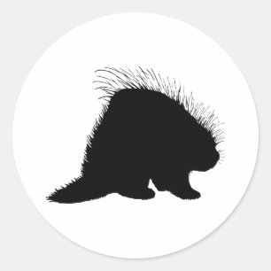 Porcupine Classic Round Sticker