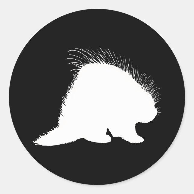 Porcupine Classic Round Sticker (Front)