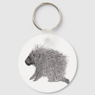 Porcupine Key Ring