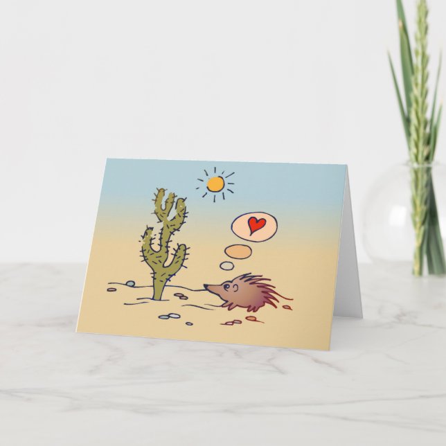 Porcupine Love card (Front)