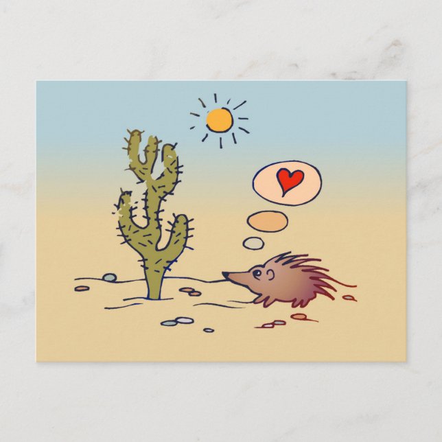 Porcupine Love Postcard (Front)