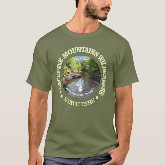 Porcupine Mountains Wilderness SP T-Shirt (Front)