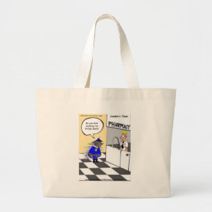 Porcupine Police Funny Gifts Tees & Collectibles Large Tote Bag