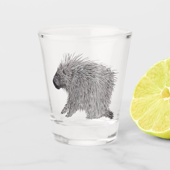 Porcupine Shot Glass (Front)
