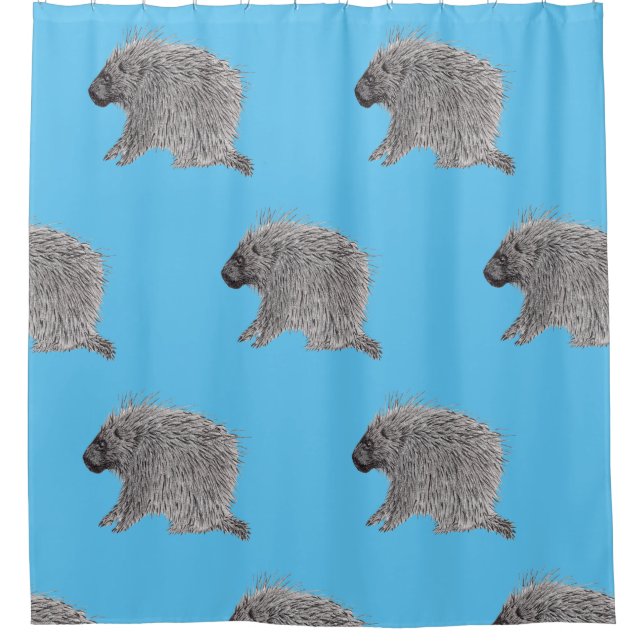 Porcupine Shower Curtain (Front)