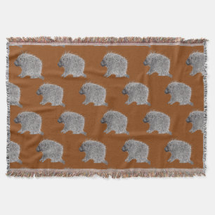 Porcupine Throw Blanket