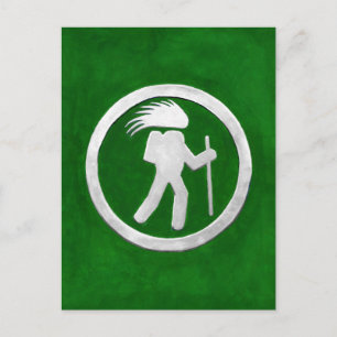 Porcupine Trail Marker Postcard