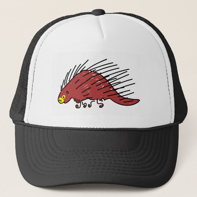 porcupine trucker hat (Front)