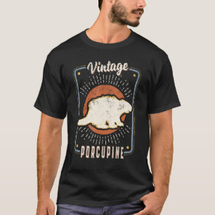 Porcupine Vintage Retro Classic Animal Love 1 T-Shirt
