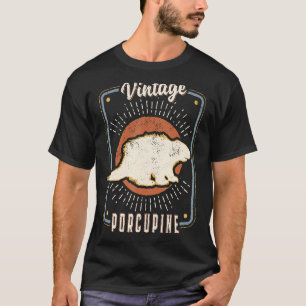 Porcupine Vintage Retro Classic Animal Love 1 T-Shirt