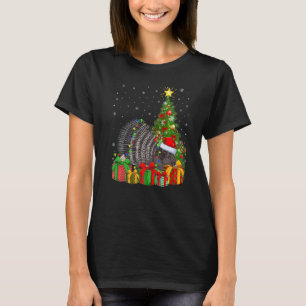 Porcupine  Xmas Holiday Santa Porcupine Christmas  T-Shirt