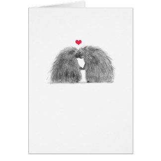 Porcupines in Love Anniversary Card