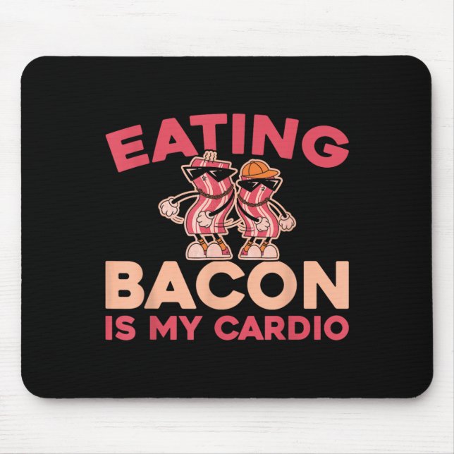 Pork Bacon - Bbq Meat Breakfast Barbeque Funny Mouse Mat (Front)
