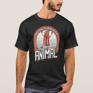 Pork Bacon Pig Bacon Is My Spirit Animal T-Shirt