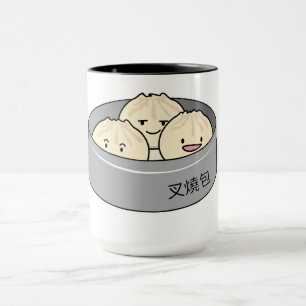 Pork Bun dim sum Chinese breakfast steamed bbq bun Mug