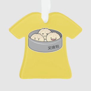 Pork Bun dim sum Chinese breakfast steamed bbq bun Ornament