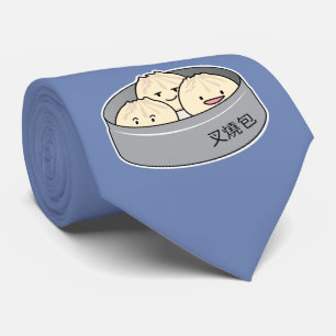 Pork Bun dim sum Chinese breakfast steamed bbq bun Tie