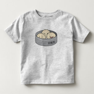 Pork Bun dim sum Chinese breakfast steamed bbq bun Toddler T-Shirt