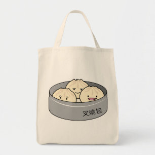 Pork Bun dim sum Chinese breakfast steamed bbq bun Tote Bag