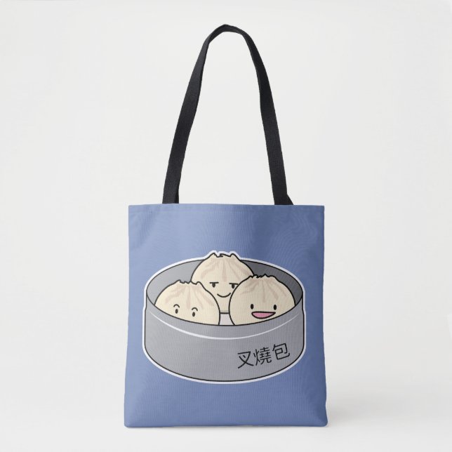 Pork Bun dim sum Chinese breakfast steamed bbq bun Tote Bag (Front)