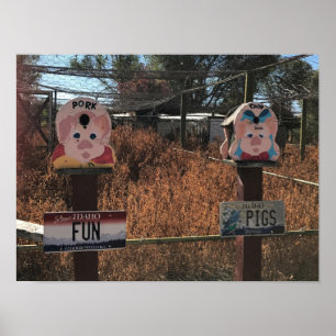 Pork Chop, Fun Pigs, Idaho Funny Signs