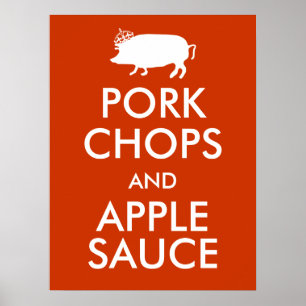 Pork Chops and Apple Sauce Poster