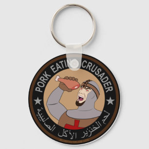 Pork Eating Crusader Key Ring